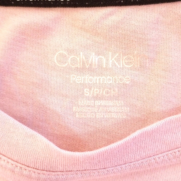 FREE W BUNDLE Calvin Klein Performance Ladies Sleeveless Crop Top Size:S Pink - Picture 7 of 9